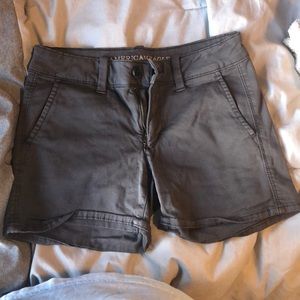 American Eagle Super Stretch Gray Shorts